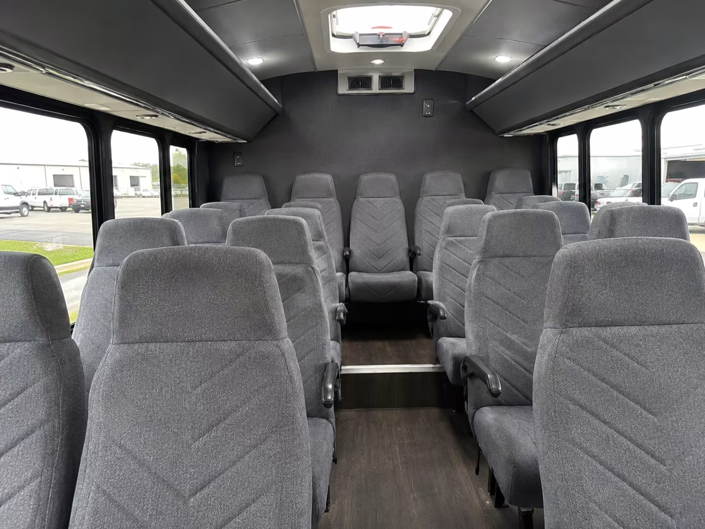 15 passenger minibus interior