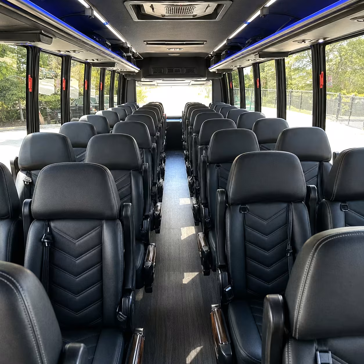 35 passenger minibus interior