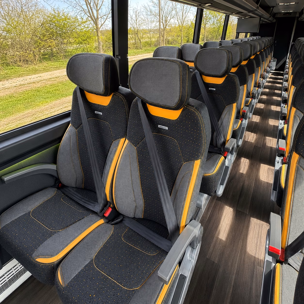 carrollton charter bus interior gallery