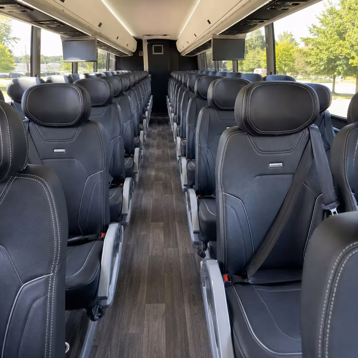 carrollton charter bus rental interior