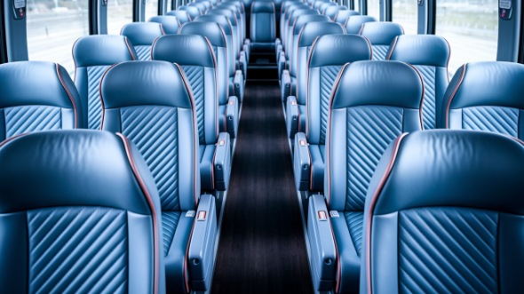54 passenger charter bus interior