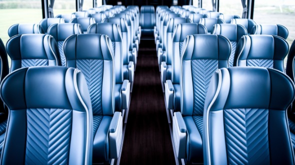 55 passenger charter bus interior