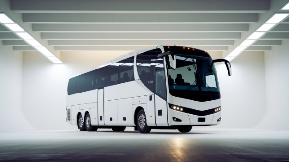 56 passenger charter bus exterior