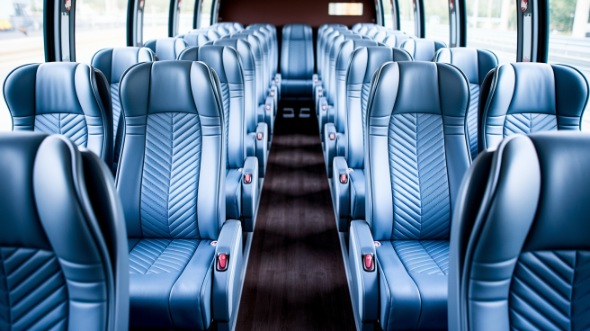 56 passenger charter bus interior