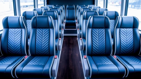 carrollton 15 passenger minibus inside