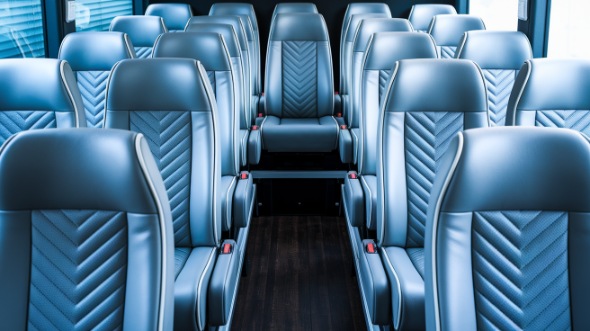 carrollton 28 passenger minibus inside