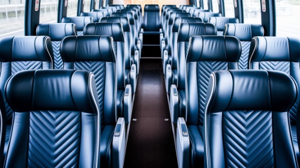 carrollton 50 passenger charter bus inside