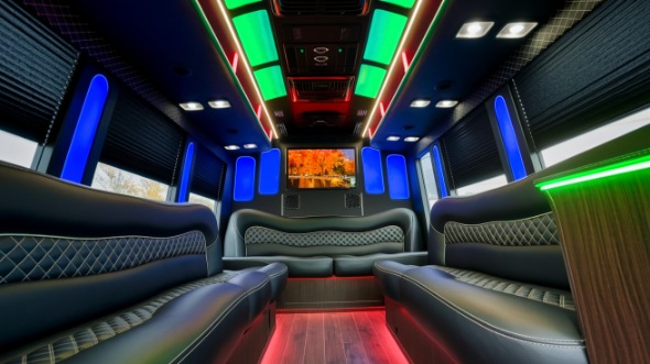 carrollton sprinter limo rental interior