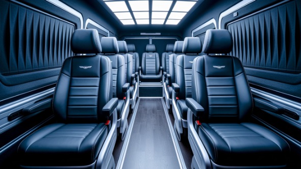 sprinter van with driver interior